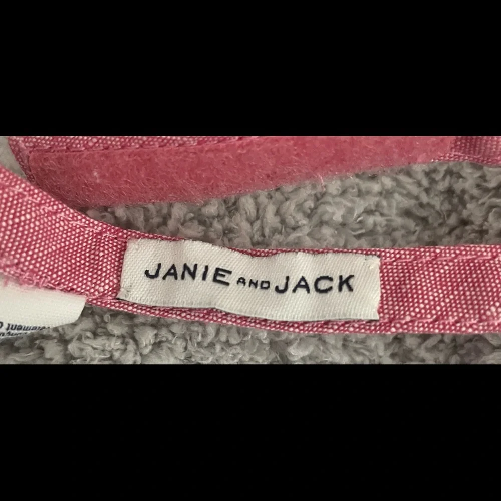 🌺$10 SALE ITEM🌺 Janie & Jack NWT infant red slub linen Bow tie